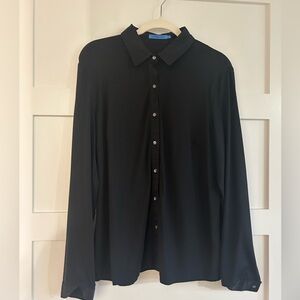 J. McLaughlin Black Betty Blouse XL